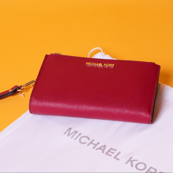 MICHAEL KORS WRISTLET JETSET TRAVEL WALLET NWT! - Picture 4 of 6